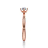 Pierścionek z diamentem różowe złoto AJPZ_066